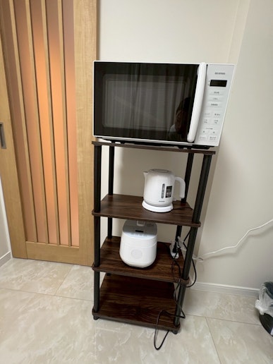 電子レンジ、ケトル、炊飯器