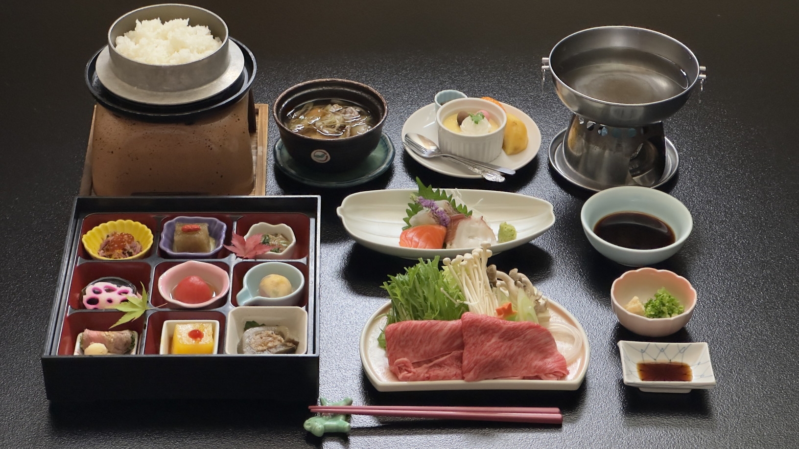 【夕食グレードUPプラン】山形牛の食べ方を選べる★朝夕お部屋食＆温泉貸切風呂を楽しむ