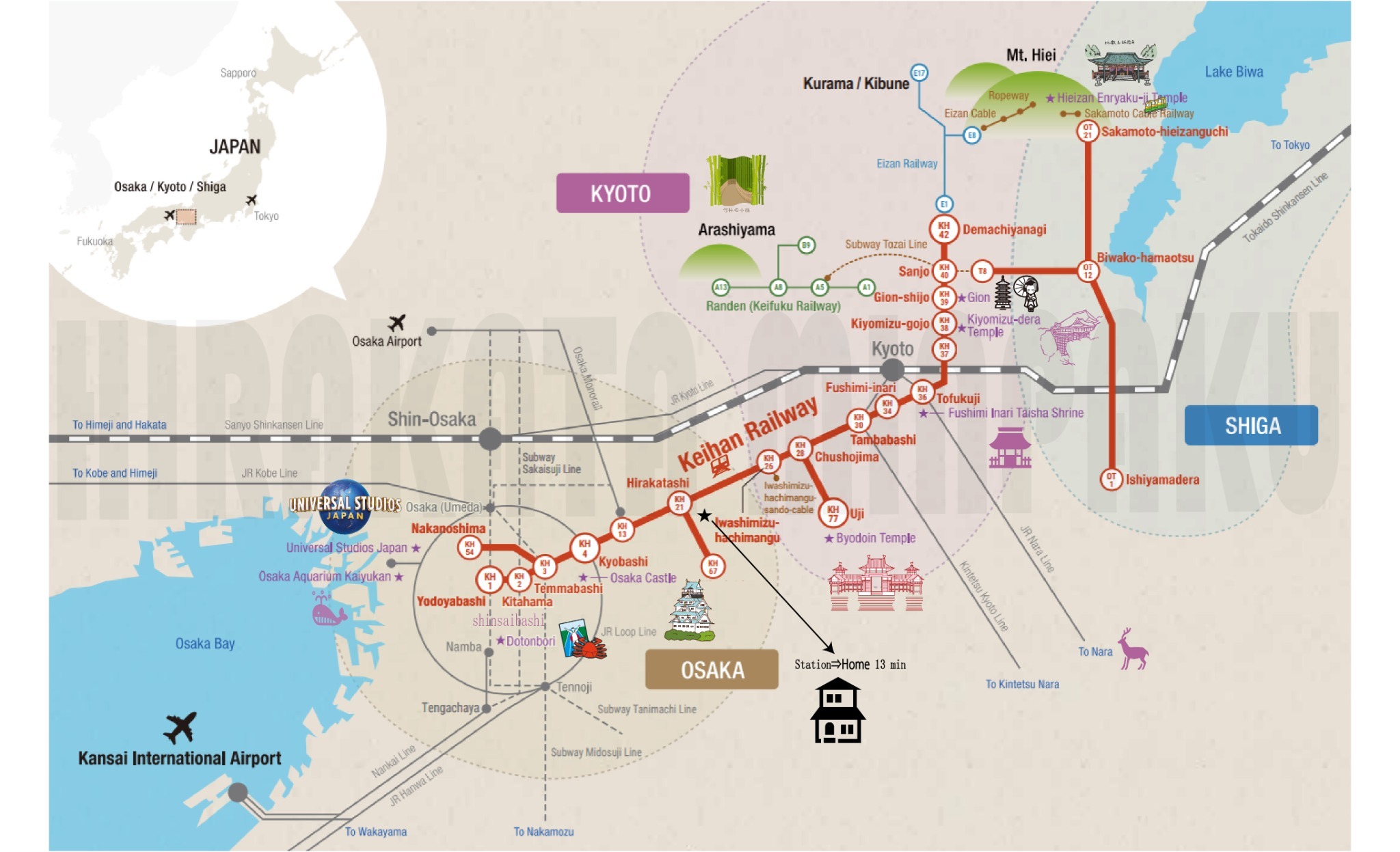 路線図（英語）