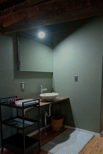 高級ホテル仕様の洗面台。