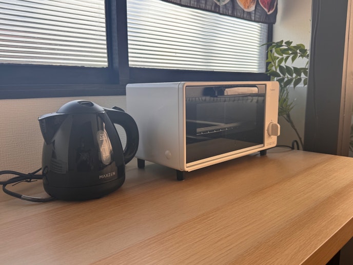 トースター、ケトル有り