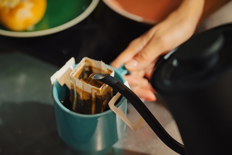 バルミューダのケトルでコーヒー