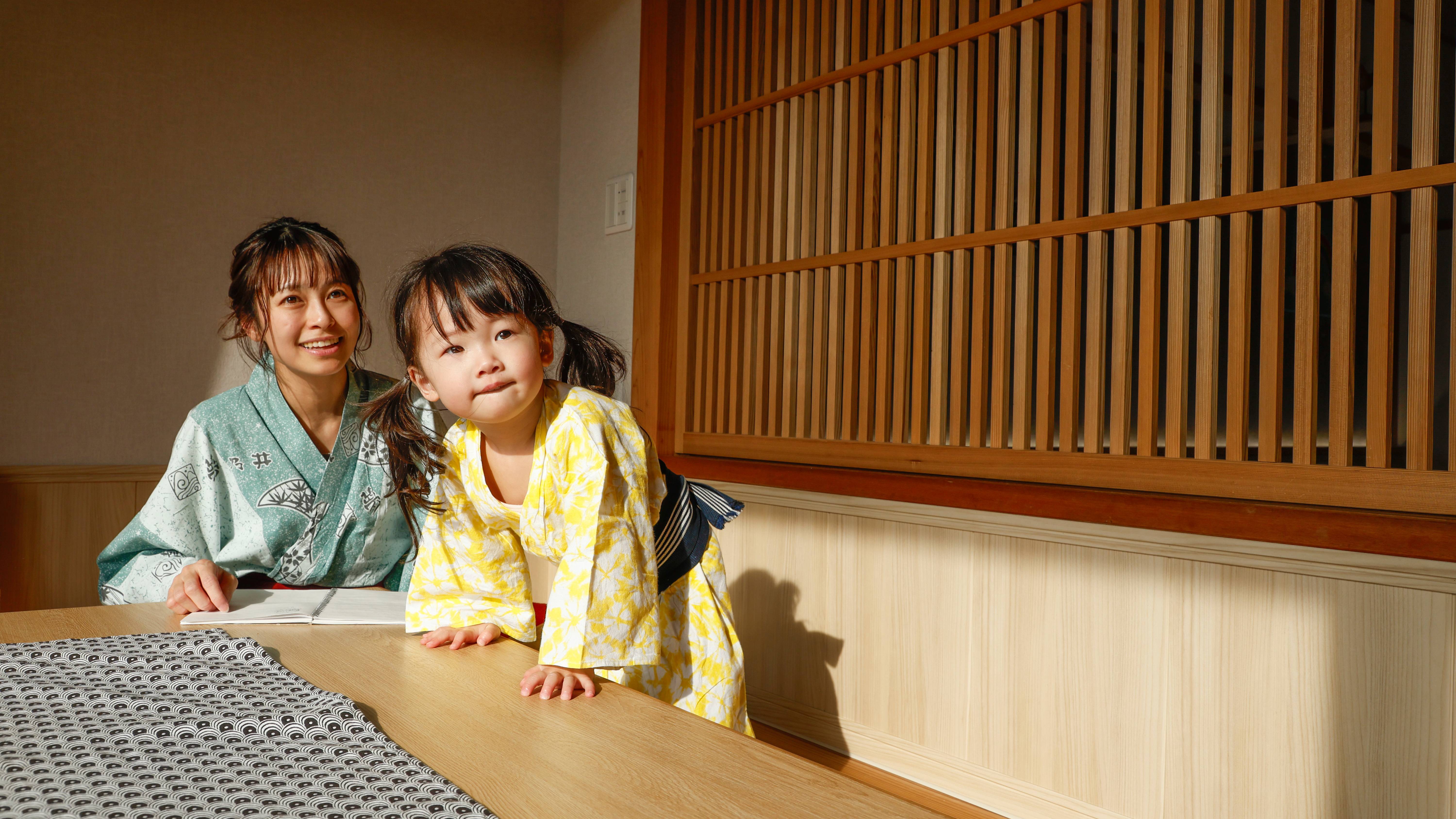 ウェルカムベビー認定洋室「NIJI」滞在シーン