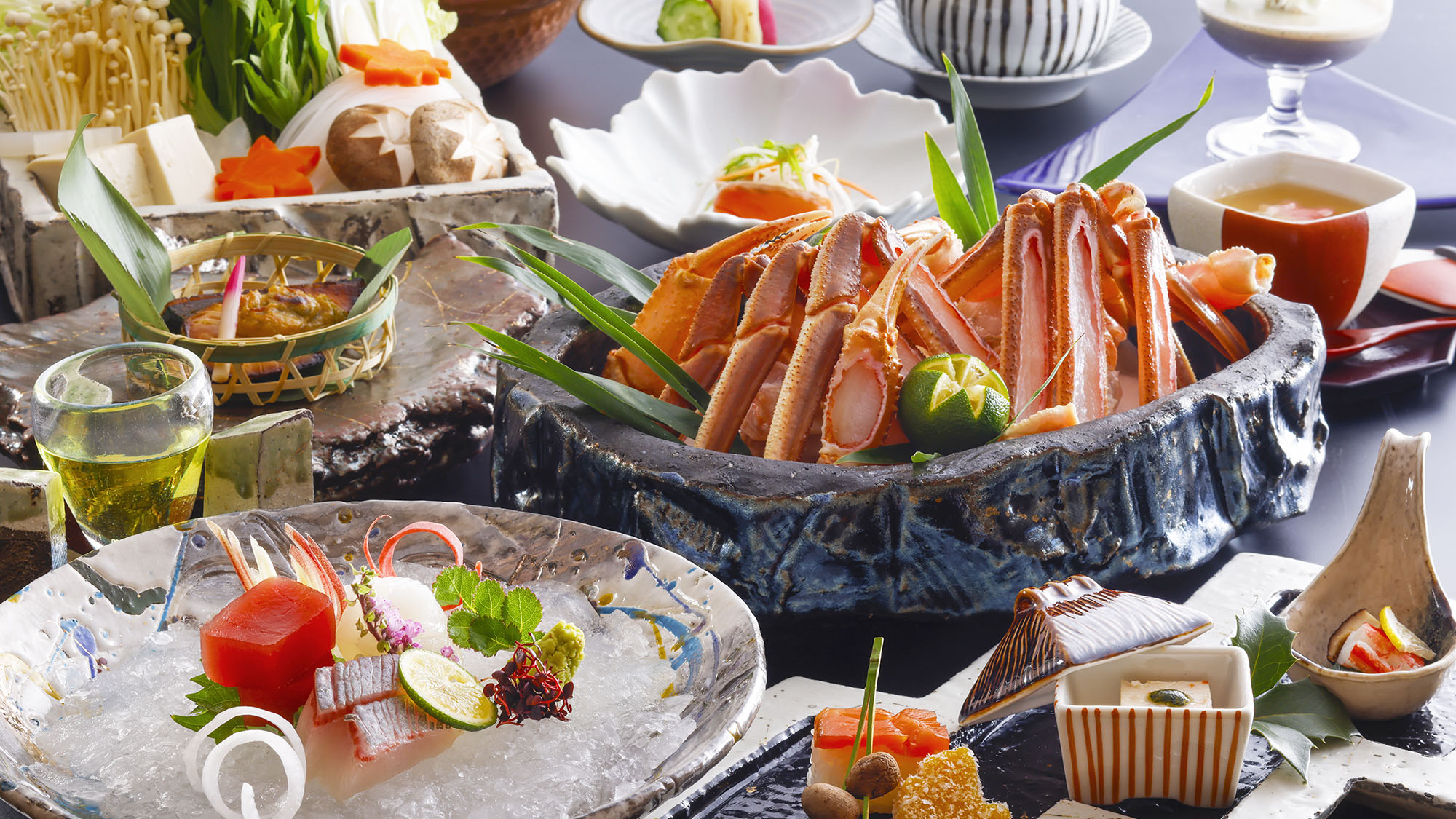 冬季限定の特選企画 蟹すき会席