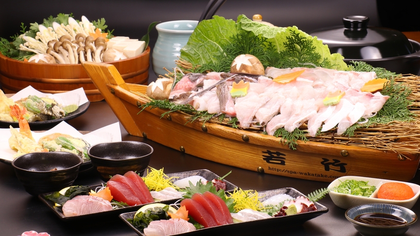 【季節限定☆クエ鍋】冬のごちそう！ぷりぷり“クエ鍋”満喫プラン♪2食付き