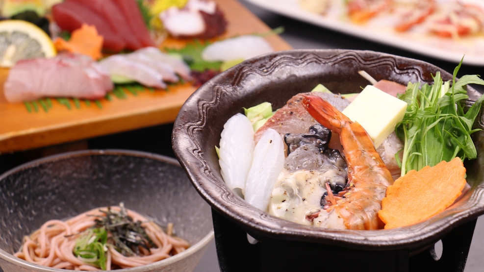 【海の会席プラン】海鮮好きにおすすめ！地魚中心の新鮮な食材をご提供☆2食付き