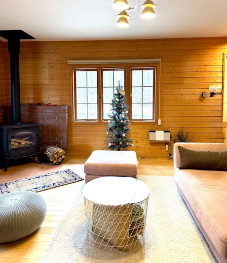 冬のお楽しみは薪ストーブ