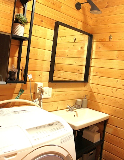 サウナ後のお洗濯もご滞在中に