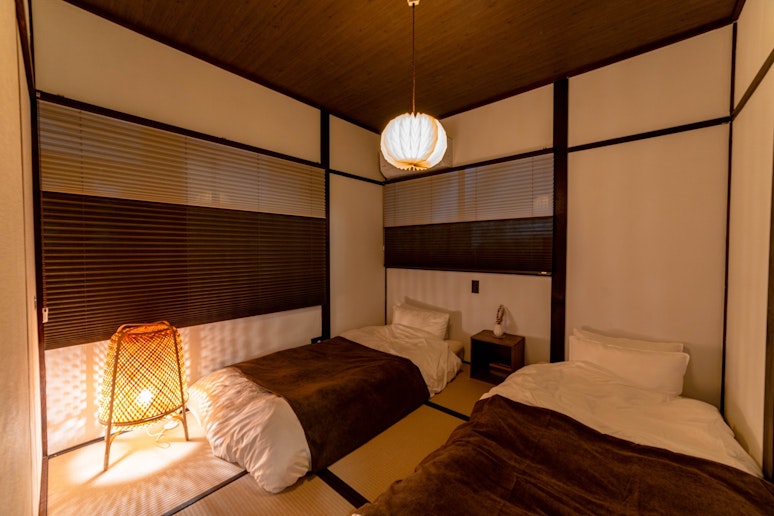 落ち着きのある和室（シングル敷布団２式）