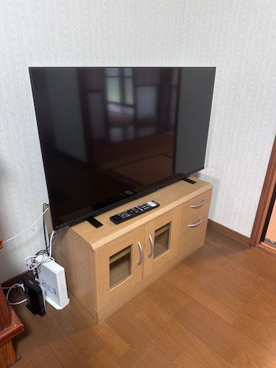 Wi-Fi接続済みのTVなのでYouTubeも観れます