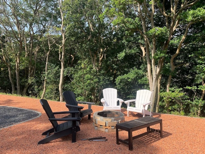 太平洋を臨む焚き火台