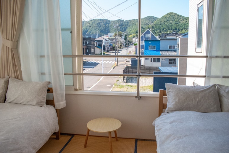 ベッドルームからの風景