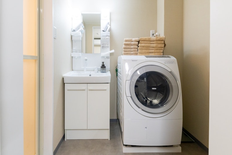 洗濯乾燥機　長期滞在にも便利！