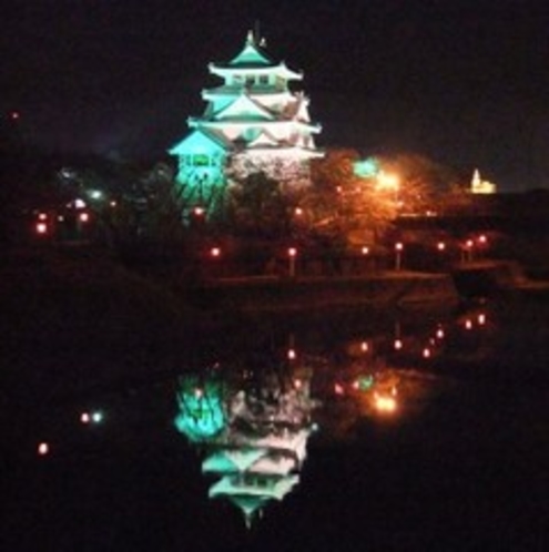 墨俣の一夜城☆桜のライトアップは圧巻です！！