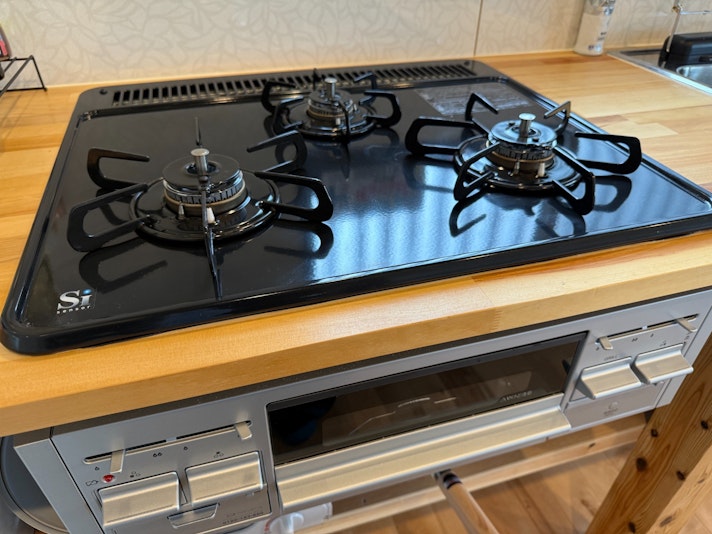 ガスコンロ+魚焼きグリル