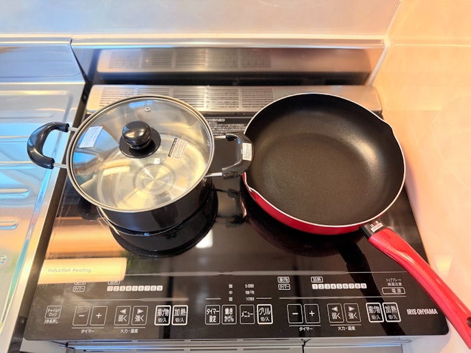 調理に便利なIHコンロと調理家具