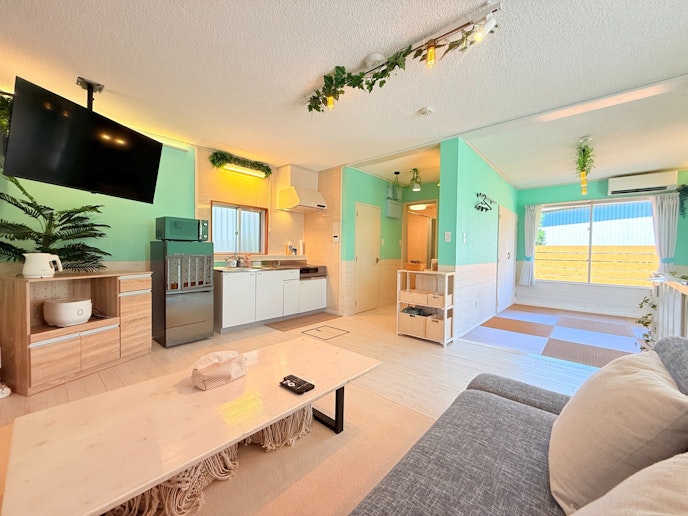 開放感あふれるリビングダイニング