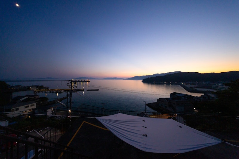 ２階リビングのバルコニーからの眺望。美しい。