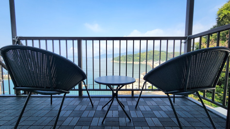 ２階リビングのバルコニー