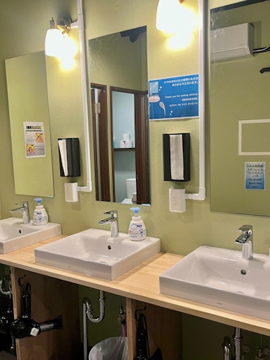 洗面台　ドライヤーございます