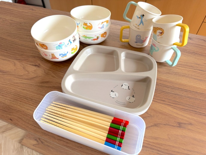 小さなお子様用の食器類もご用意しております。