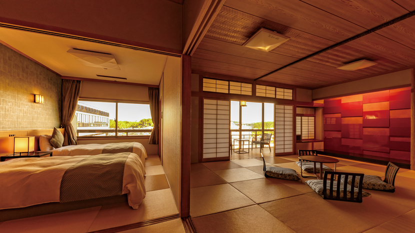 ★御苑〜和風旅館の情緒あふれる和洋室（定員8名）