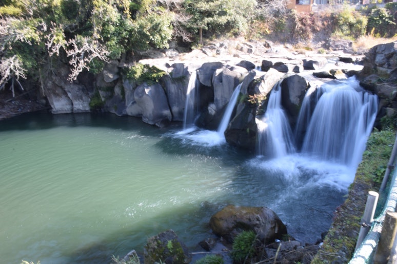 大きな滝を独り占め