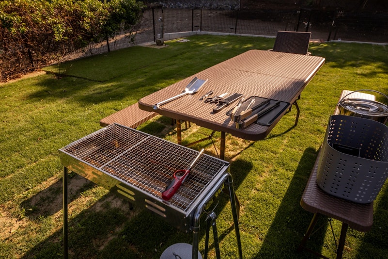 BBQ機材も一式揃っています