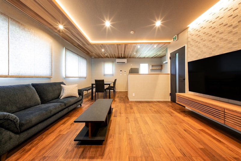 開放的な空間で語らいのひとときを。