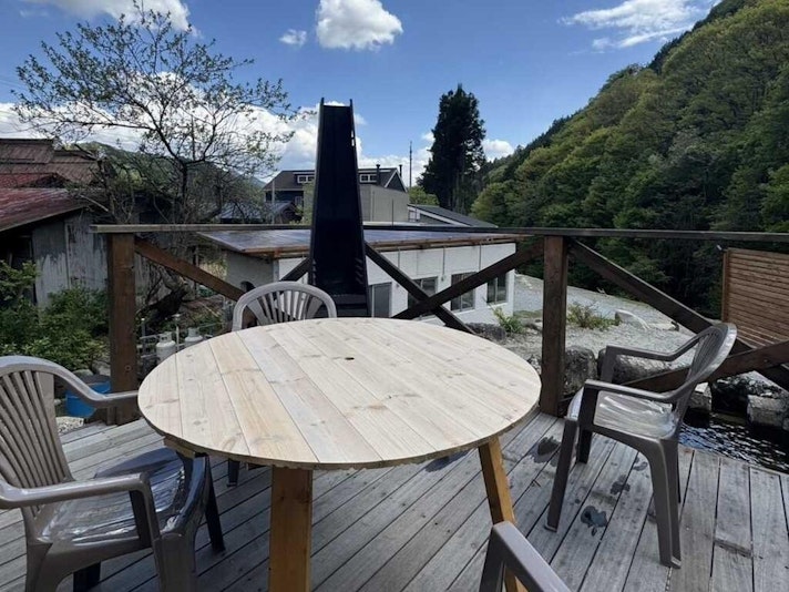 ロッジAデッキからの風景