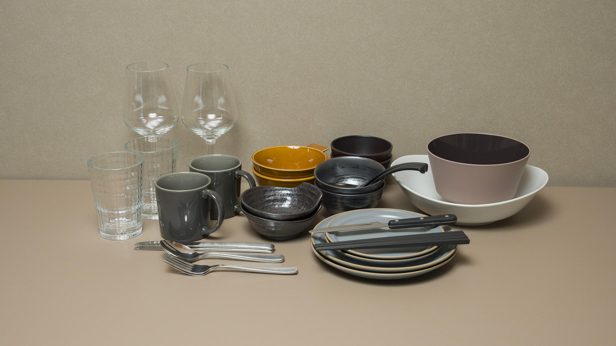 【その他：設備】全室共通備え付けのカトラリー類