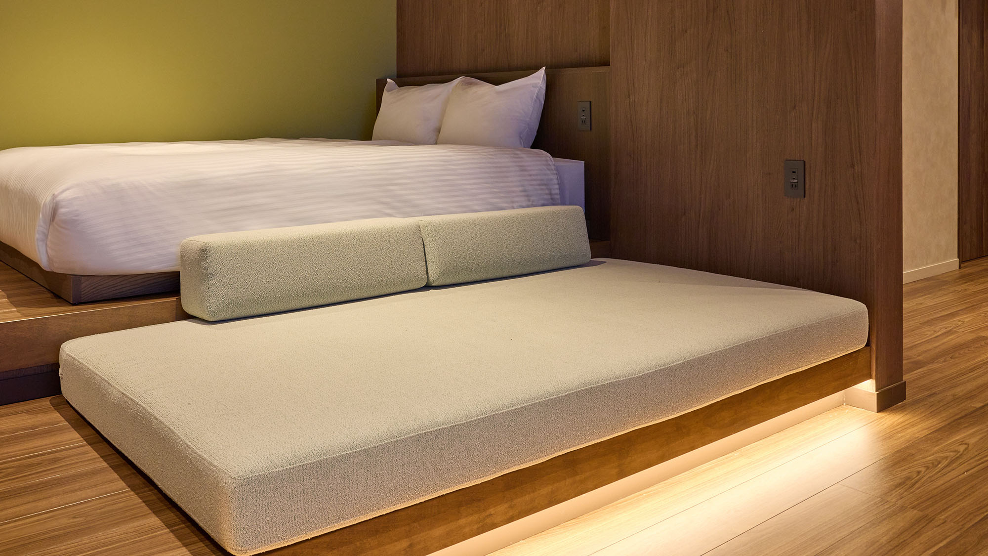 【C：デイベッド】寝具をセットしベッドとしてご利用いただけます