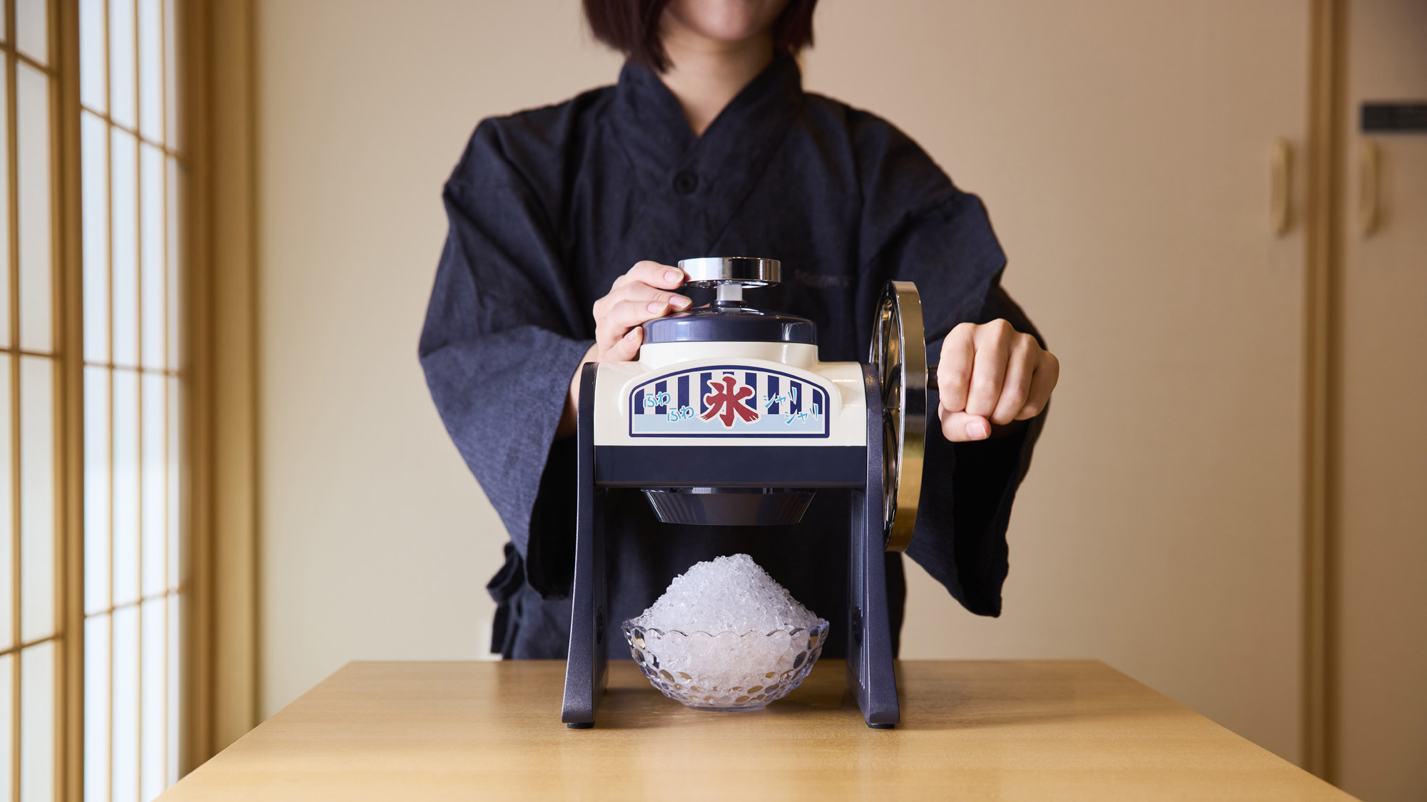 【設備:全客室共通】温泉の後はかき氷で一息