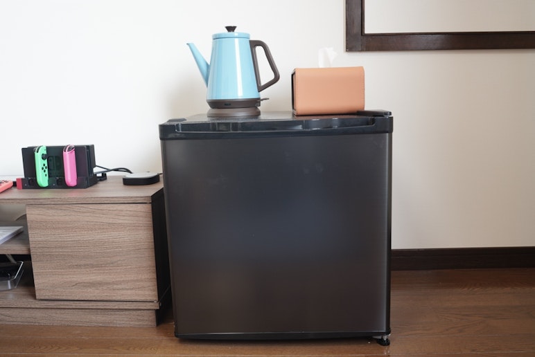 2階リビングにも冷蔵庫を準備しております。