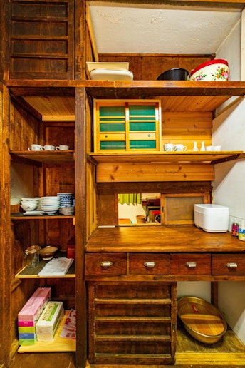 食器や、調理器具など一通りそろっています。