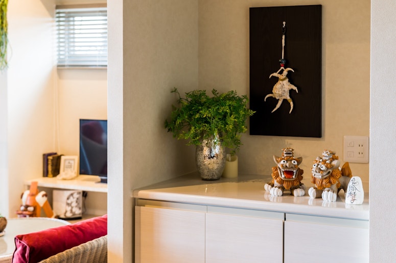 シーサーがお出迎え