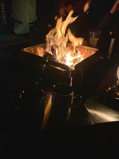 スノーピーク焚き火台、テーブル