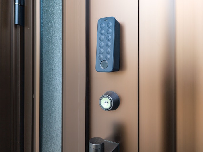 ナンバーを入力して開錠