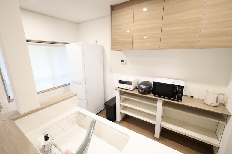 専用キッチン：食器、調理器具等ご自由にお使いください