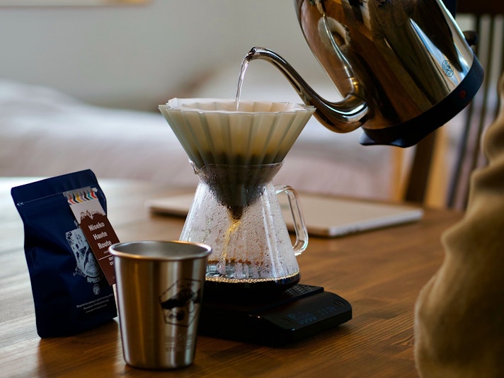 姉妹店であるロースタリーカフェ「SPROUT」の珈琲豆をご用意。