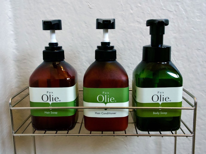 １00%自然由来成分の石けんを使用したヘアソープ・コンディショナー・ボディーソープ