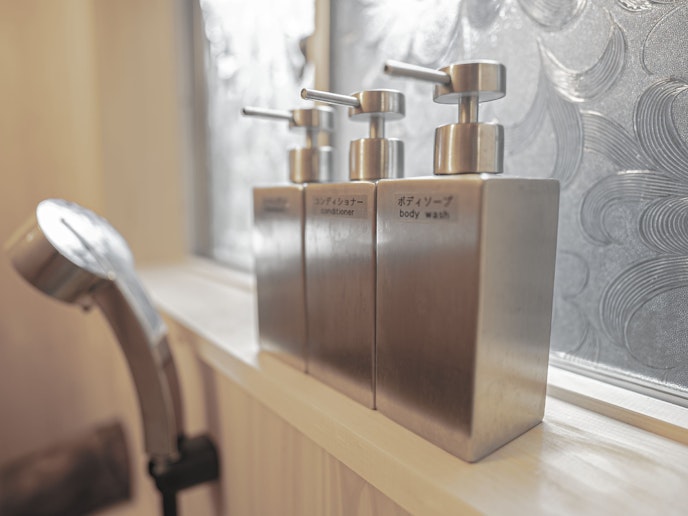 ボディソープ、シャンプー、コンディショナー用意しております。