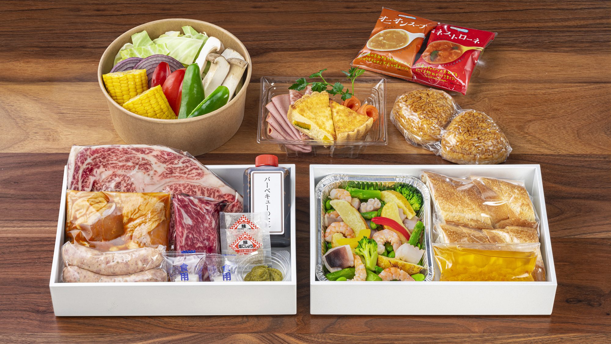 夕食メニュー：鉄板焼き