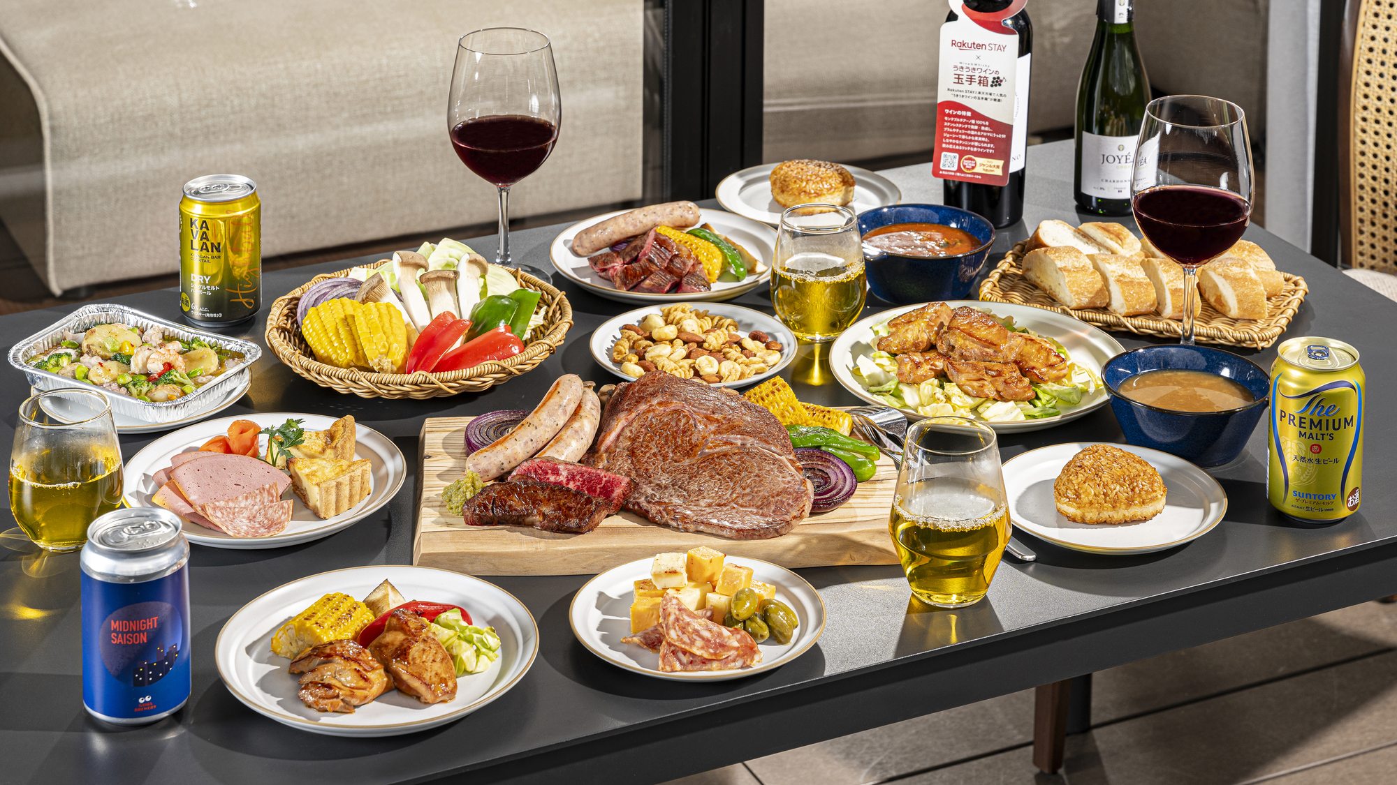 夕食メニュー：鉄板焼き