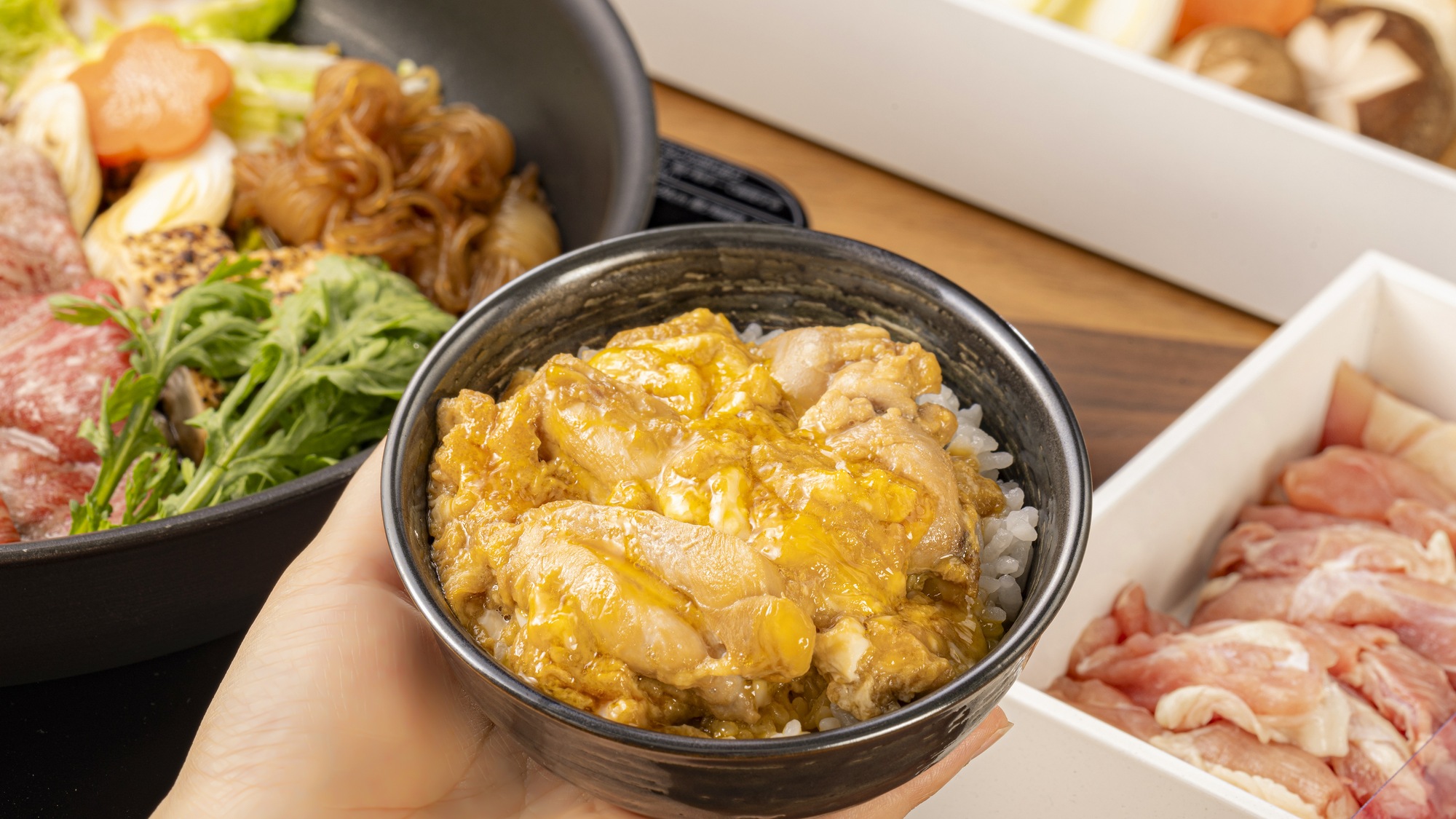 夕食メニュー：すき焼き