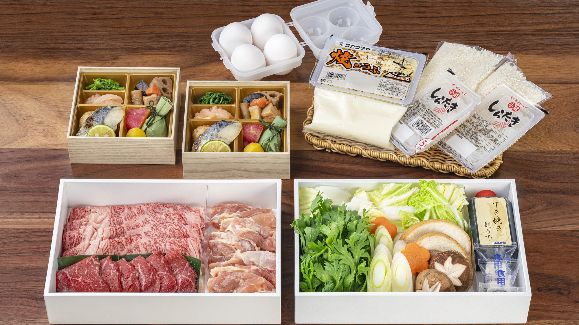 夕食メニュー：すき焼き