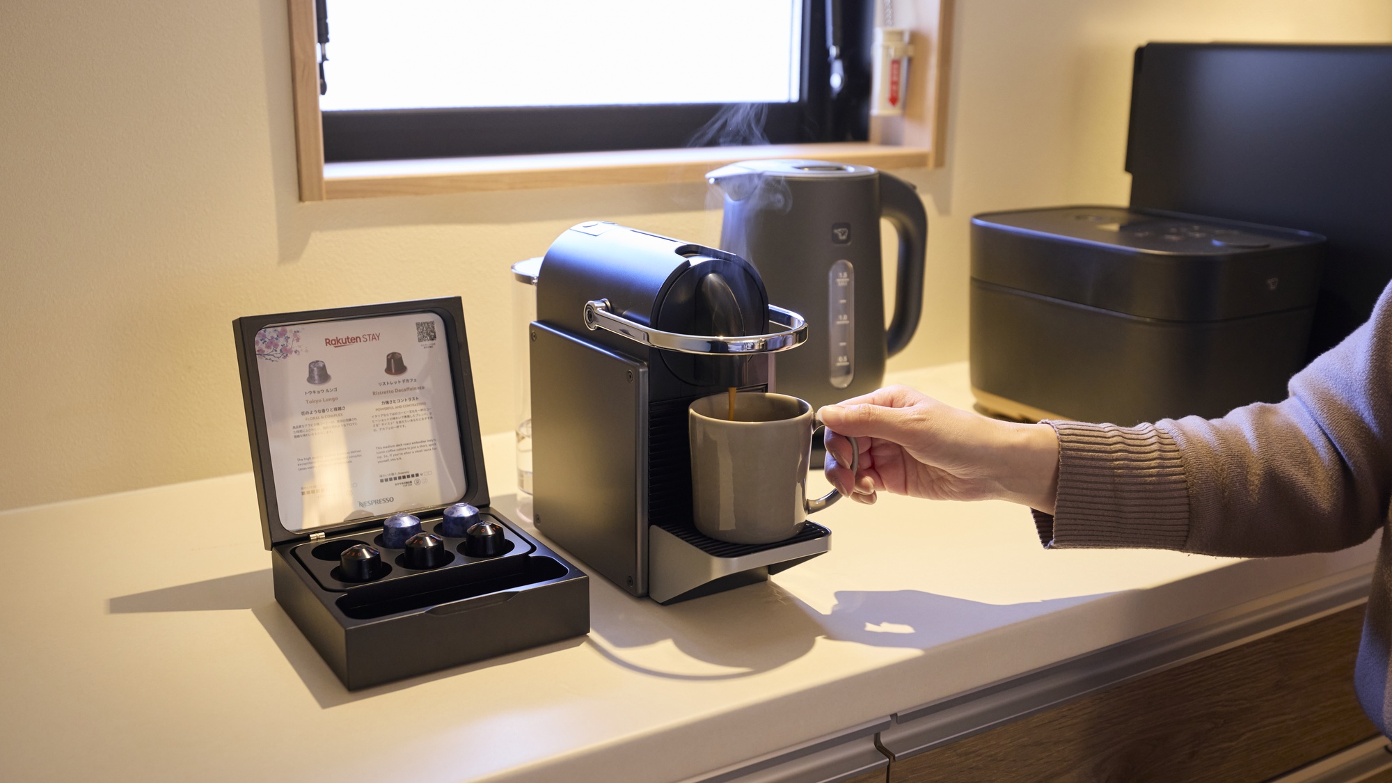【その他：設備】全室にネスプレッソを完備しています