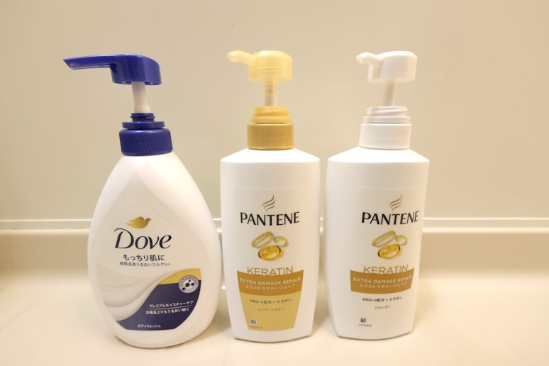 シャンプー、リンス、ボディソープ