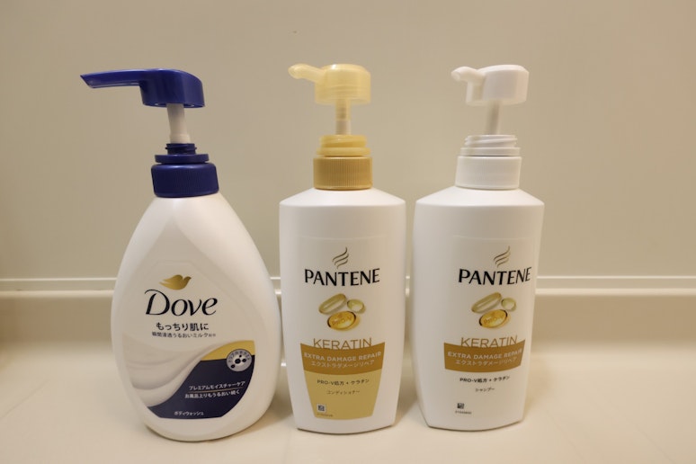 シャンプー、リンス、ボディソープ