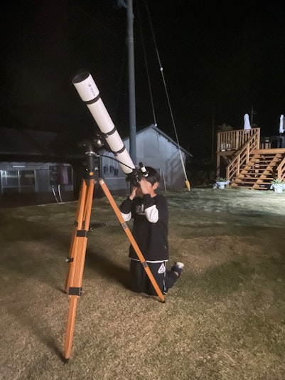 星空観察！晴れていたら星の数が凄い！